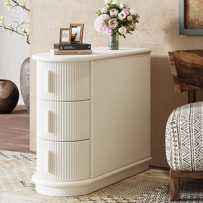 Pearl Fluted Nightstand