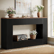 Noir Fluted Console Table
