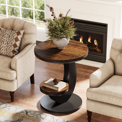 Arco Duo Round Side Table