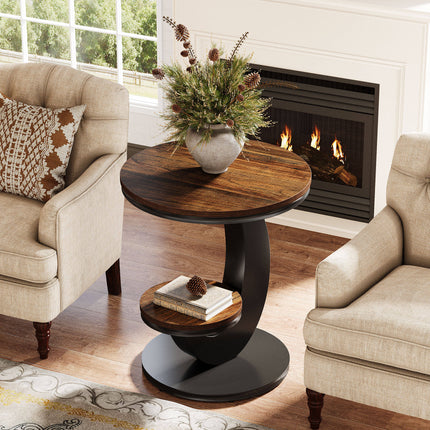 Arco Duo Round Side Table