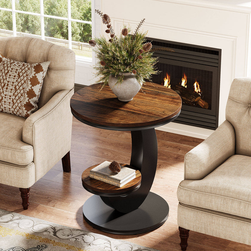 Arco Duo Round Side Table