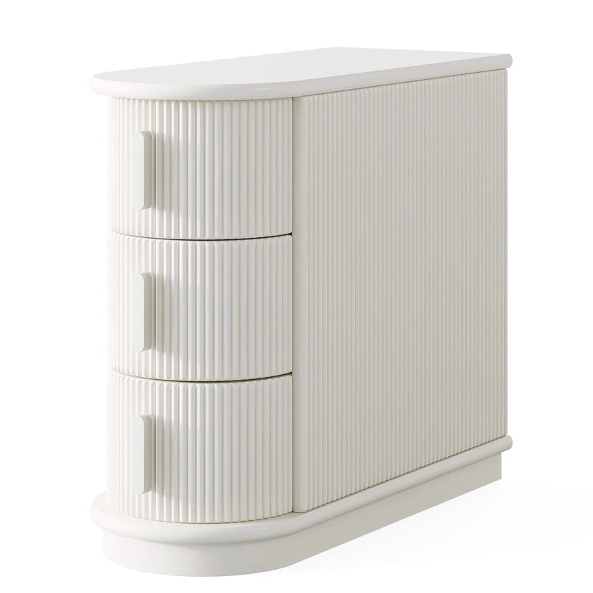 Pearl Fluted Nightstand